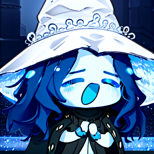 05946-2674226006-_lora_lovelysmile1.0-000030_1_,_1girl,white headwear,blue skin,open mouth, , smile, blush, , ^ ^, speech bubble, own hands toget.png